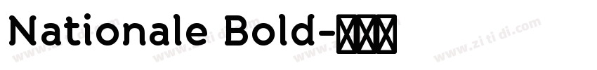 Nationale Bold字体转换